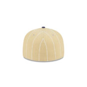 New Era 59Fifty Philies Athletics Pinstripe Day Fitted Hat Camel Dark Navy Back