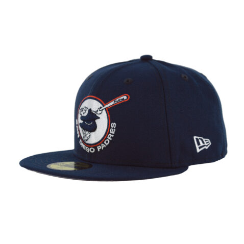 New Era 59Fifty San Diego Padres Gwynn Friar Fitted Hat Dark Navy Left Front