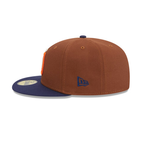 New Era 59Fifty San Diego Padres Harvest Brown Navy Fitted Hat