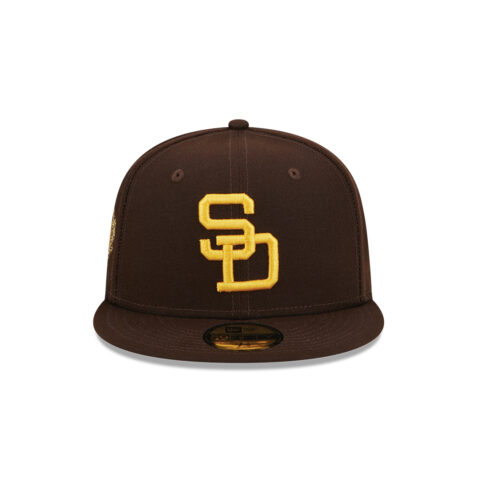 New Era 59Fifty San Diego Padres Laurel Side Patch Burnt Wood Brown Fitted Hat