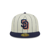 New Era 59Fifty San Diego Padres Retro City Original Team Colors Fitted Hat Front