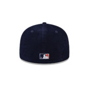 New Era 59Fifty San Diego Padres Throwback Corduroy Dark Navy Fitted Hat Back