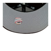 New Era 59Fifty San Diego Padres Upside Down Logo Burnt Wood Brown Gold Fitted Hat Undervisor
