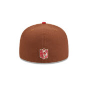 New Era 59Fifty San Francisco 49ers Harvest Brown Red Fitted Hat Back
