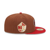 New Era 59Fifty San Francisco 49ers Harvest Brown Red Fitted Hat Right