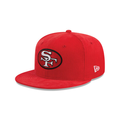 New Era 59Fifty San Francisco Throwback Corduroy Red Fitted Hat Left Front