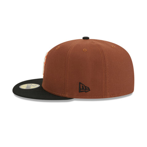 New Era 59Fifty San Francisco Giants Harvest Brown Black Fitted Hat Left
