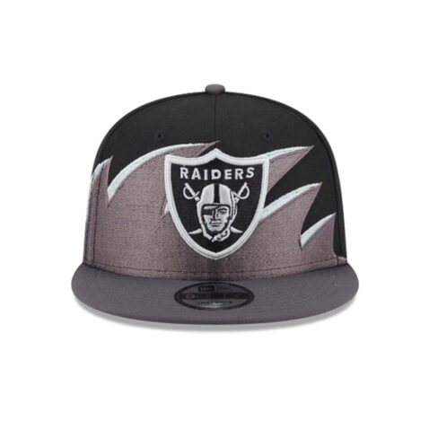 New Era 9Fifty Las Vegas Raiders Tidal Wave Snapback Hat Black Front