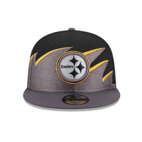 New Era 9Fifty Pittsburgh Steelers Tidal Wave Snapback Hat Black Front