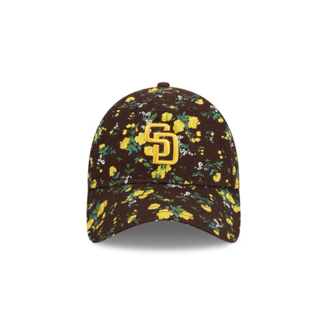 New Era 9twenty San Diego Padres Bouquet Women Snapback Hat Official Team Colors Front