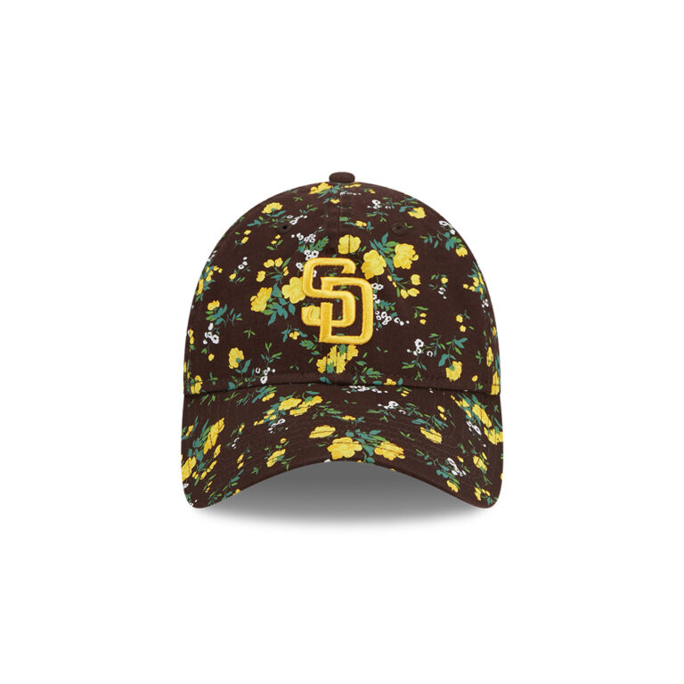 New Era 9twenty San Diego Padres Bouquet Women Snapback Hat Official Team Colors Front New Era 9twenty San Diego Padres Bouquet Women Snapback Hat Official Team Colors Front