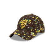 New Era 9twenty San Diego Padres Bouquet Women Snapback Hat Official Team Colors Left Front
