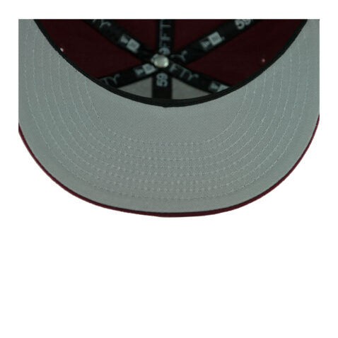 New Era Mexico Quetzacoatl Fitted Hat Cardinal White Undervisor