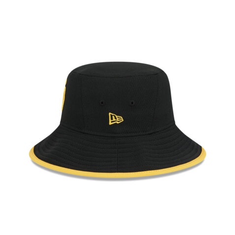 New Era San Diego Padres Basic Bucket Hat Black Yellow Left Side