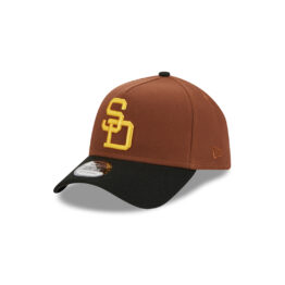 New Era 9Forty San Diego Padres Harvest  Snapback Hat Brown Black