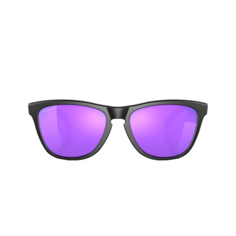 Oakley Frogskins Sunglasses Matte Black Prizm Violet Lenses Oakley Frogskins Sunglasses Matte Black Prizm Violet Lenses