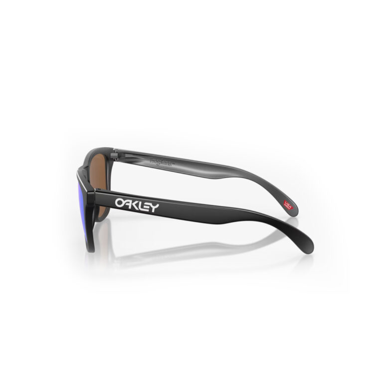 Oakley Frogskins Matte Black Prizm Violet Lenses Left Oakley Frogskins Matte Black Prizm Violet Lenses Left