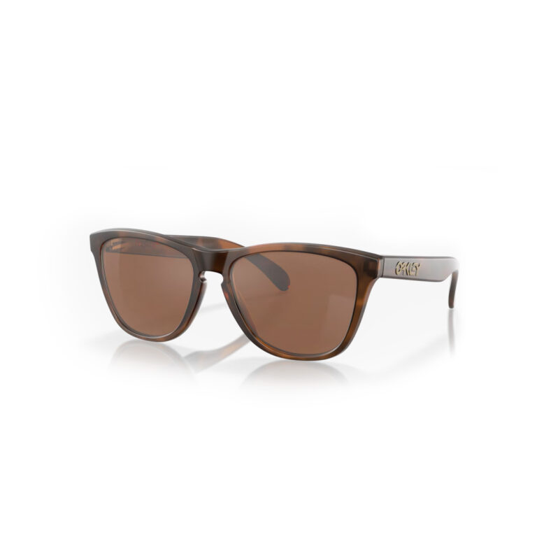 Oakley Frogskins Matte Tortoise Prizm Tungsten Lenses Left Side