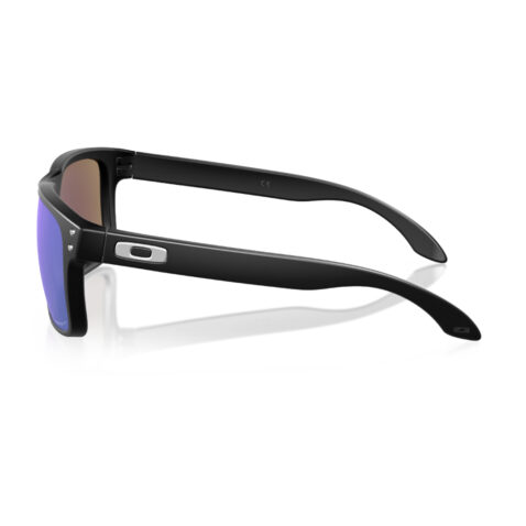 Oakley Holbrook Sunglasses Matte Black Prizm Sapphire Polarized Lenses