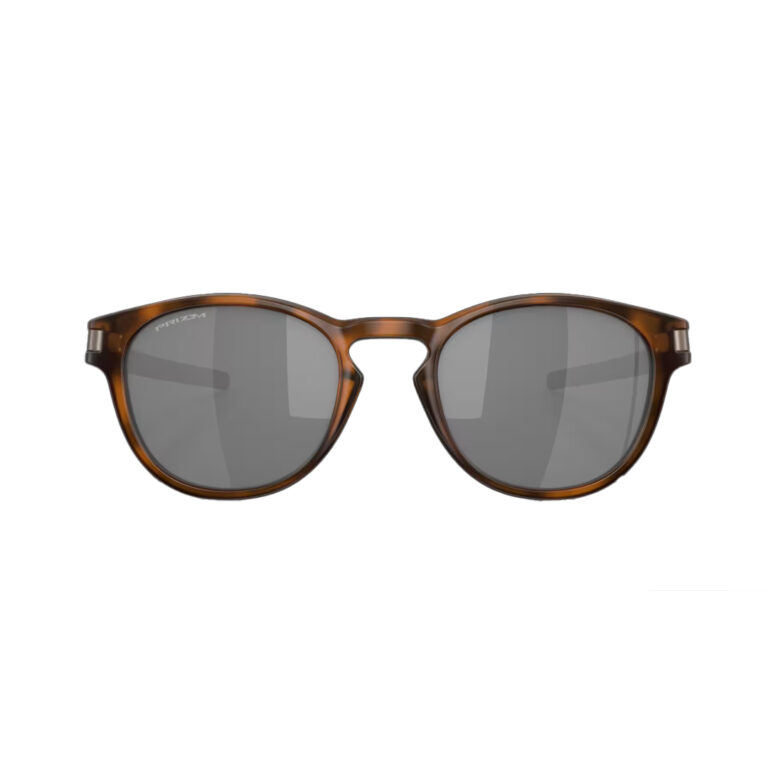 Oakley Latch Matte Brown Tortoise Prizm Black Lenses Front Oakley Latch Matte Brown Tortoise Prizm Black Lenses Front