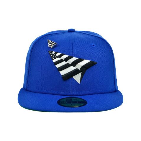 Paper Planes Royal Crown 5950 Fitted Hat Royal Blue - Image 3