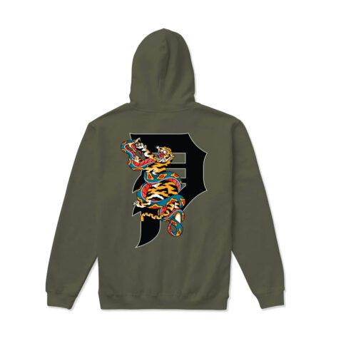 Primitive Tangle Hoodie Olive Back