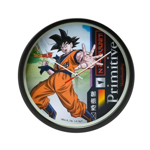 Primitive x DBZ Goku Wall Clock Multi