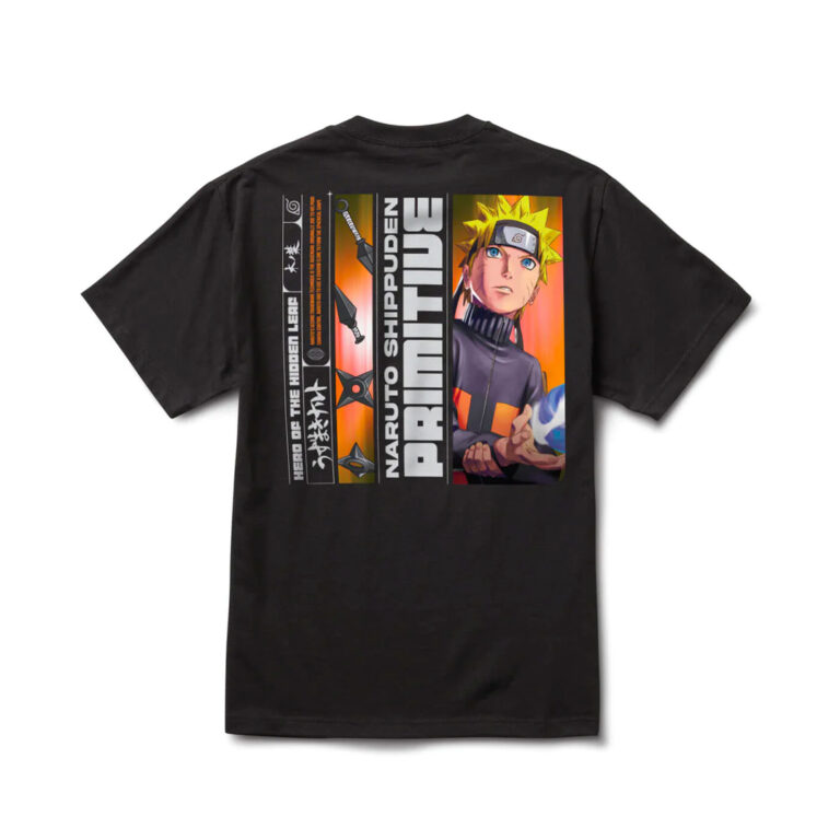 Primitive x Naruto Hero Short Sleeve T-Shirt Black Back Primitive x Naruto Hero Short Sleeve T-Shirt Black Back