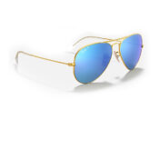 Ray-Ban Aviator Flash Lenses Gold Blue Flash Polarized Right