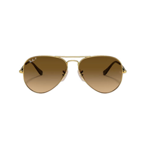 Ray-Ban Aviator Gradient Gold Brown Gradient Polarized - Image 2