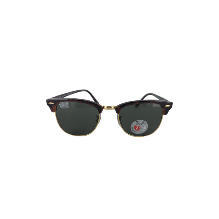 Ray-Ban Clubmaster Classic Tortoise Green Polarized Ray-Ban Clubmaster Classic Tortoise Green Polarized