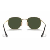 Ray-Ban Hexagonal Flat Lenses Arista Gold G-15 Green back