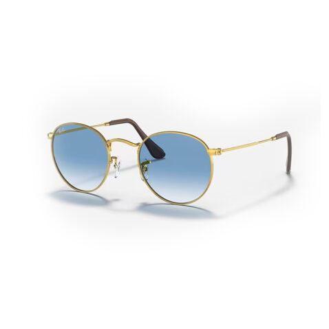 Ray-Ban Round Metal Arista Gold Gradient Blue