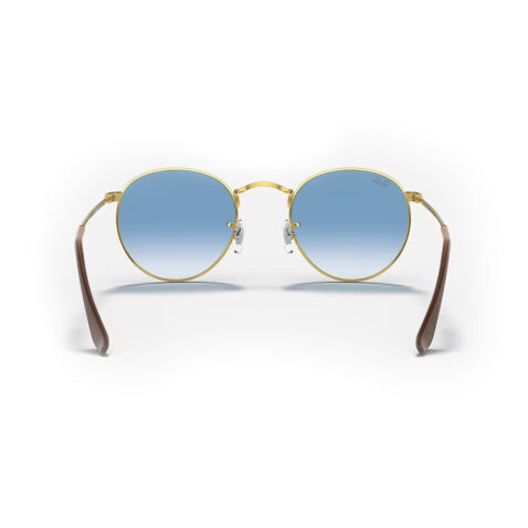Ray-Ban Round Metal Arista Gold Gradient Blue - Image 4