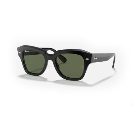 Ray-Ban State Street Sunglasses Black Green Polar
