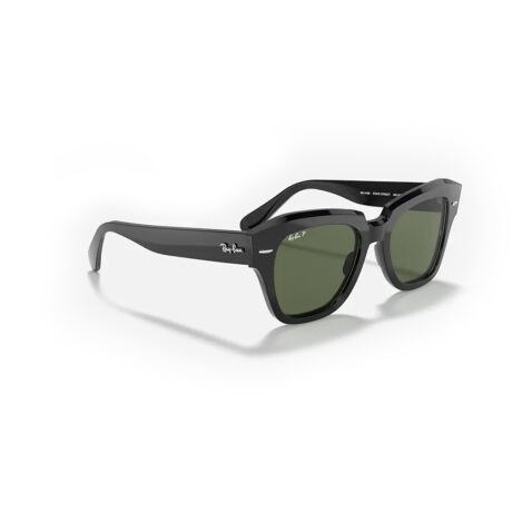 Ray-Ban State Street Sunglasses Black Green Polar