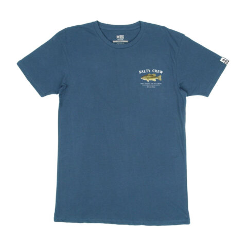 Salty Crew Bigmouth Premium Short Sleeve T-Shirt Harbor Blue - Image 2