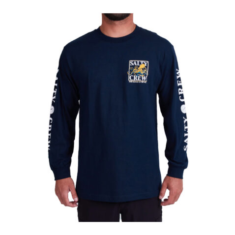 Salty Crew Ink Slinger Long Sleeve T-Shirt Navy