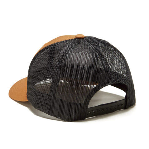 Salty Crew Ink Slinger Retro Mesh Trucker Snapback Hat Camel Black