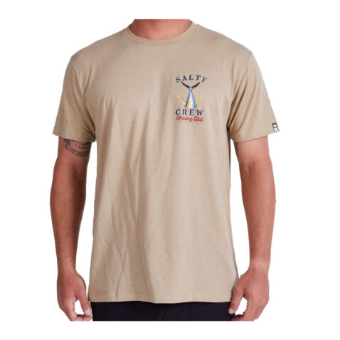 Salty Crew Tailed Short Sleeve T-Shirt Khaki Heather