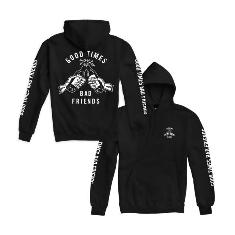 Sketchy Good Times Pullover Black White