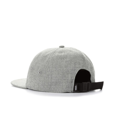 Vans x Peanuts Jockey Snapback Hat Heather Grey Back