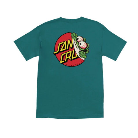 Santa Cruz Beware Dot Mens  Short Sleeve T-Shirt Teal - Image 2