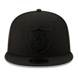 New Era 9Fifty Las Vegas Raiders Blackout Snapback Hat Black