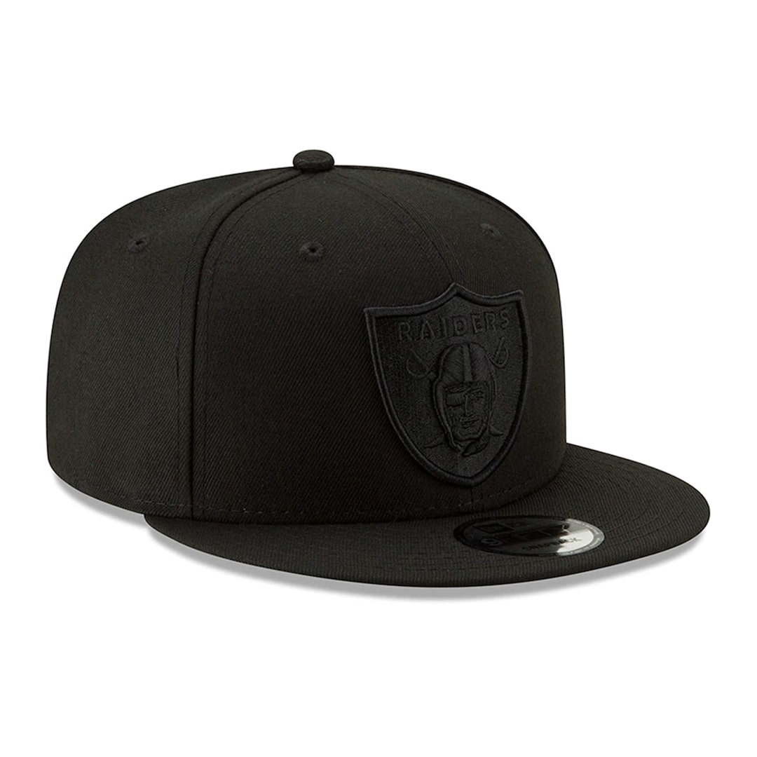 New Era 9Fifty Las Vegas Raiders Blackout Snapback Hat Black - Billion  Creation