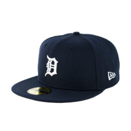 New Era 59Fifty Detroit Tigers Fitted Hat Black White