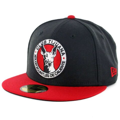 New Era 59Fifty Tijuana Xolos Official Fitted Hat Black Red