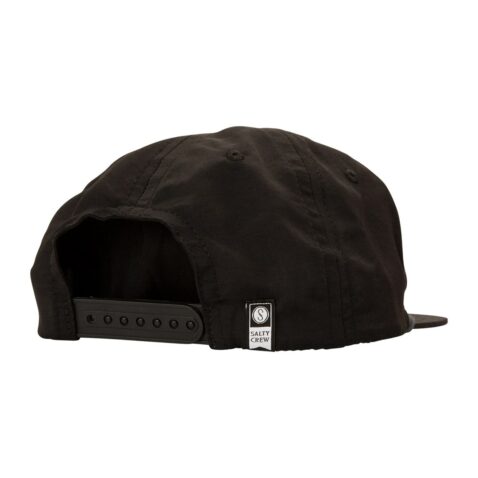 Salty Crew Creature 5 Panel Snapback Hat Black