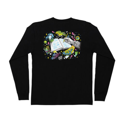 Santa Cruz Winkowski Vision Mens  Long Sleeve T-Shirt Black - Image 2