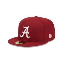 New Era 59Fifty Alabama Crimson Tide Fitted Hat Crimson White